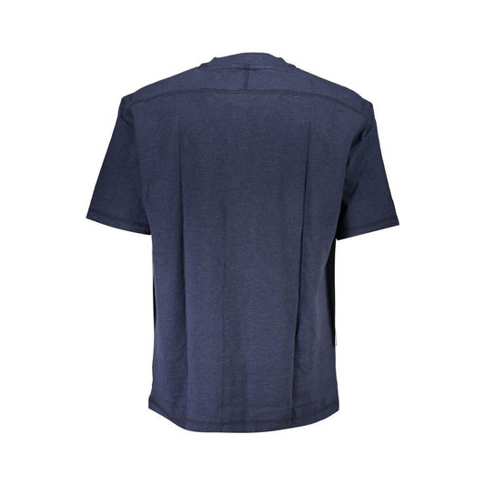 Hugo Boss Blue Cotton T-Shirt blue-cotton-t-shirt-24