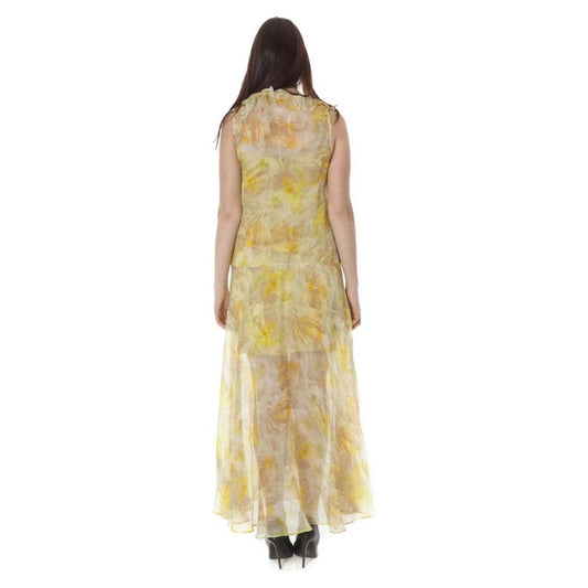 Yellow Polyester Dress