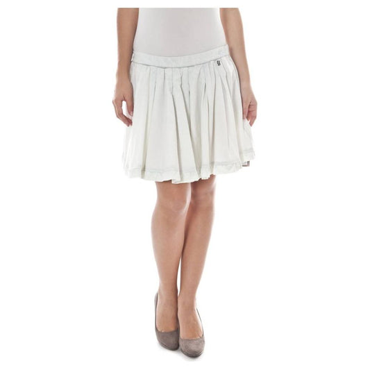 John Galliano White Cotton Skirt white-cotton-skirt-1