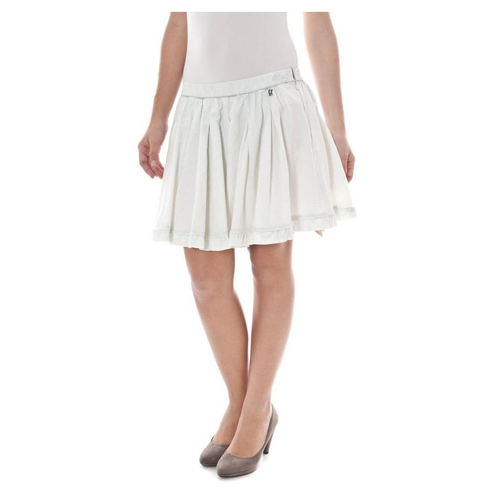 John Galliano White Cotton Skirt white-cotton-skirt-1