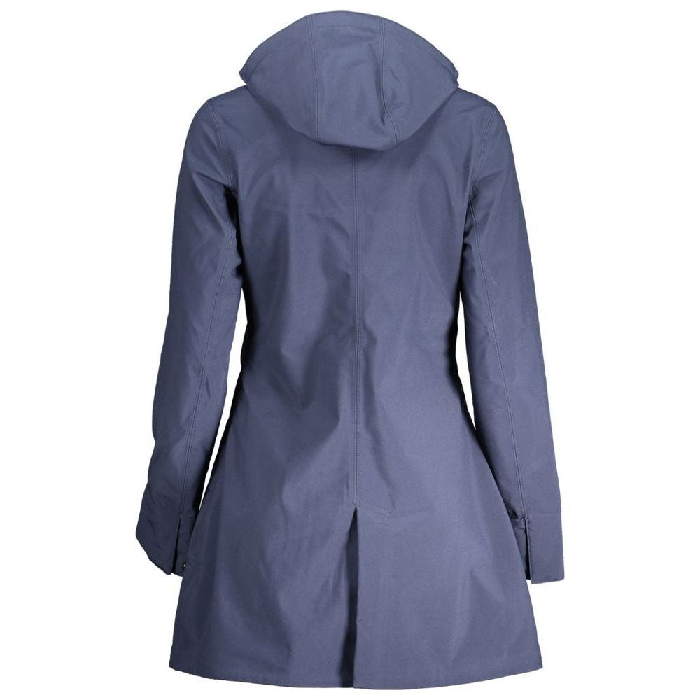 Blue Polyester Jackets & Coat