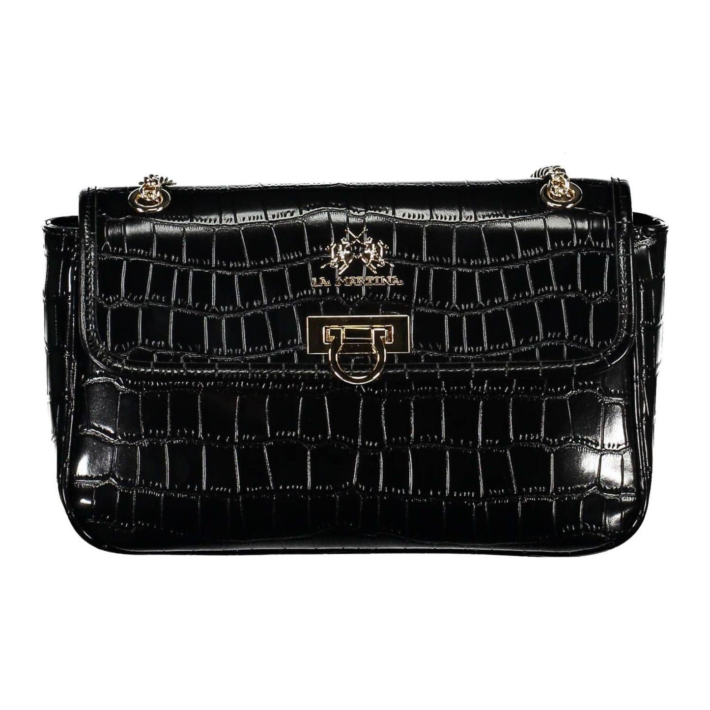 Elegant Chain Shoulder Bag with Contrasting Accents