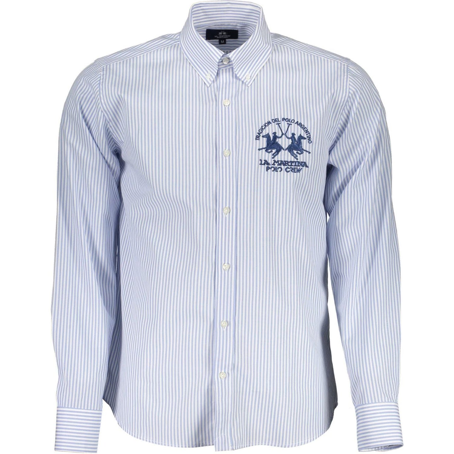 La Martina Elegant Light Blue Cotton Shirt for Men elegant-light-blue-cotton-shirt-for-men
