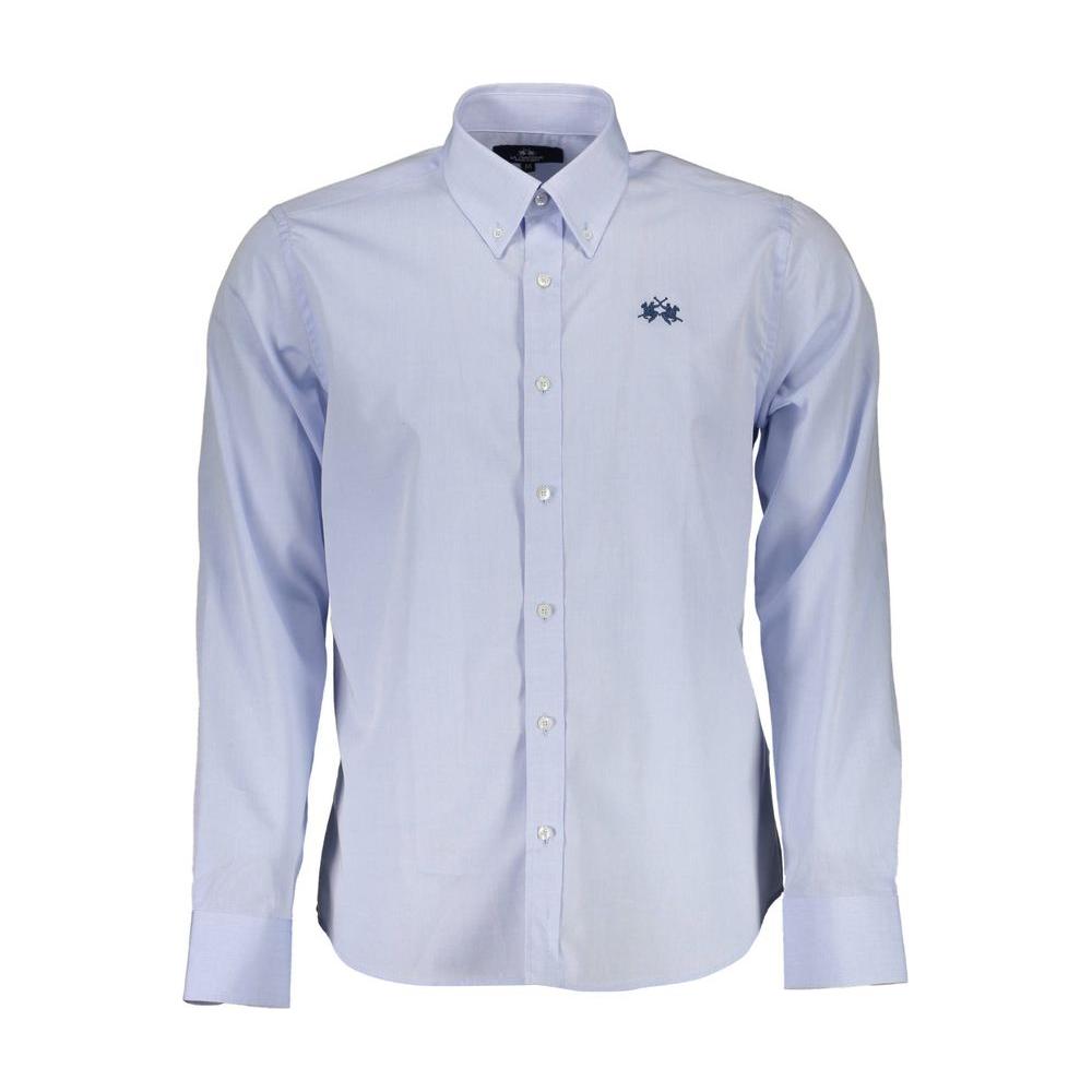 Elegant Light Blue Cotton Shirt