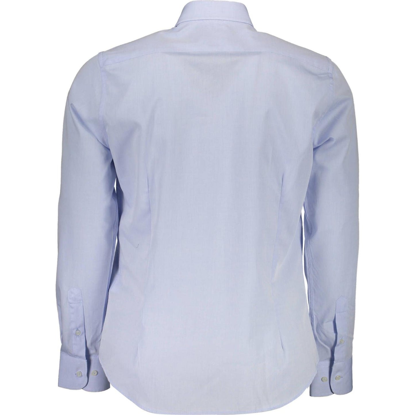 La Martina Elegant Light Blue Cotton Shirt elegant-light-blue-cotton-shirt-1