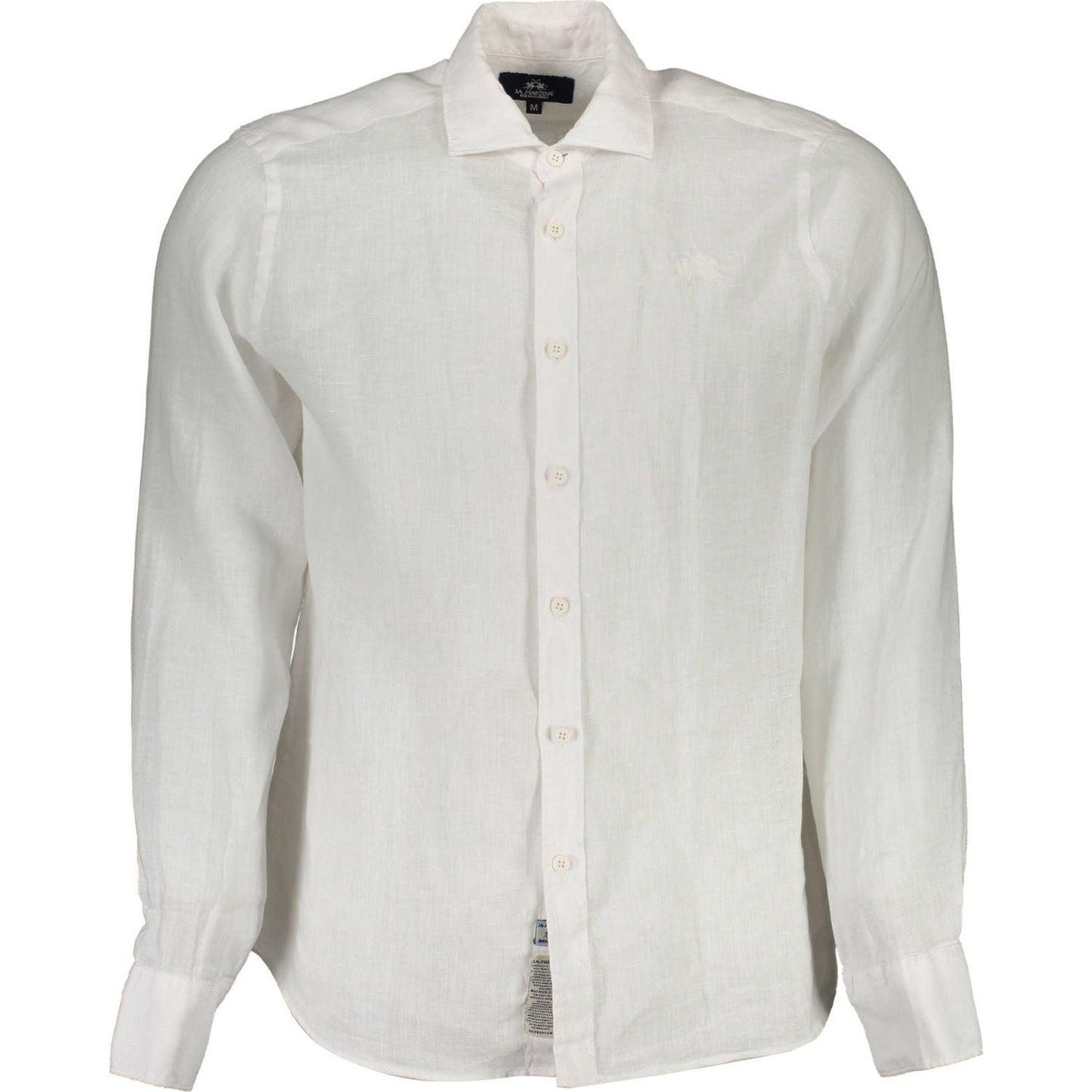 La MartinaElegant White Linen Long Sleeve ShirtMcRichard Designer Brands£139.00