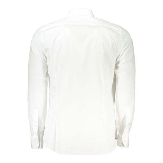 La Martina Chic Slim Fit Long Sleeved White Shirt chic-slim-fit-long-sleeved-white-shirt-1