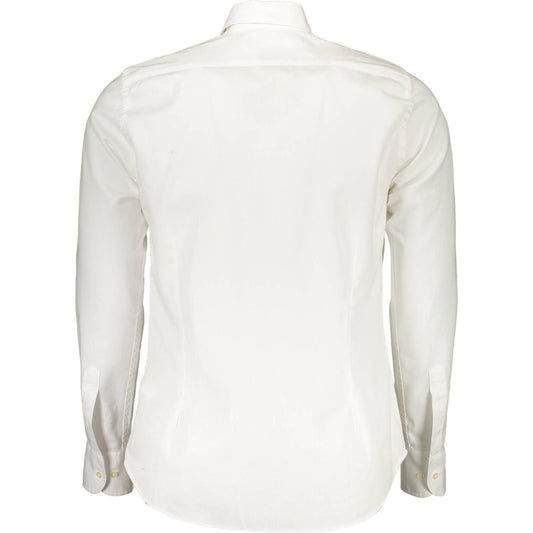 La Martina Slim Fit Embroidered White Shirt slim-fit-embroidered-white-shirt