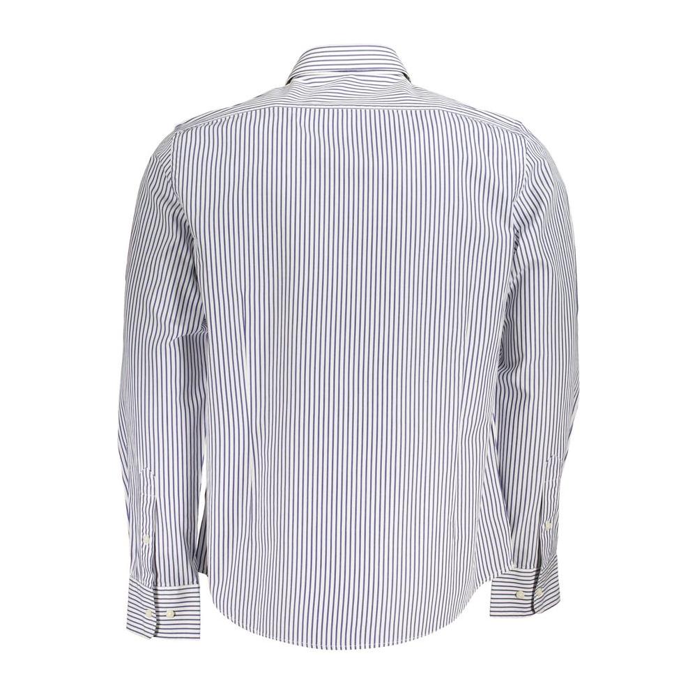 La Martina | Elegant Long-Sleeved Striped Shirt for Men| McRichard Designer Brands   