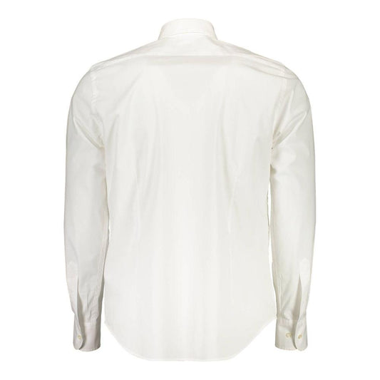 La Martina | Elegant Long-Sleeved White Shirt for Men| McRichard Designer Brands   