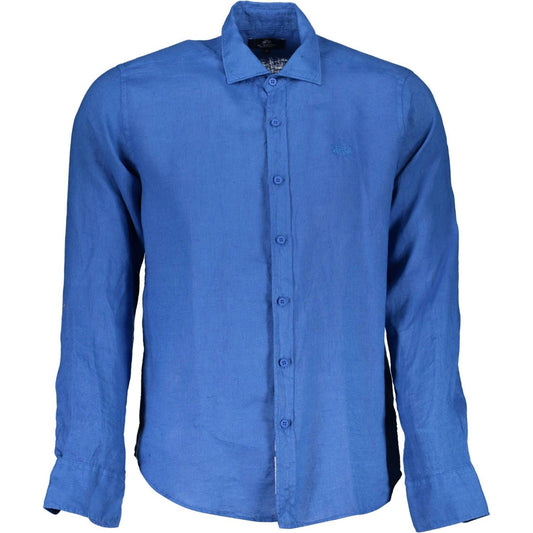 La Martina Elegant Linen French Collar Shirt elegant-linen-french-collar-shirt