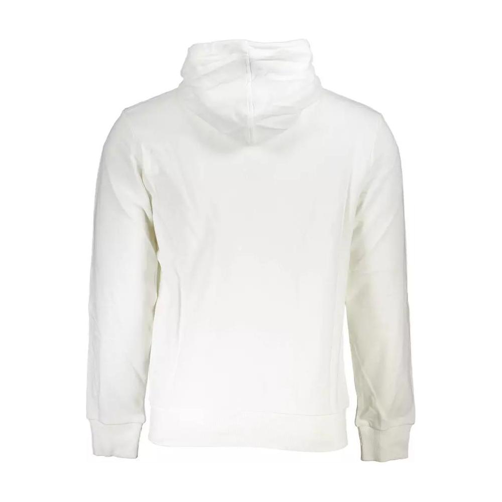 La Martina | Classic White Zip-Up Hooded Sweatshirt| McRichard Designer Brands   