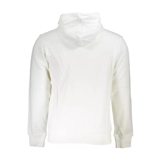 Classic White Zip-Up Hooded Sweatshirt
