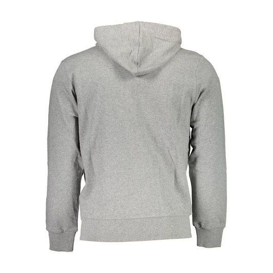 La Martina Elegant Gray Hooded Sweatshirt for Men elegant-gray-hooded-sweatshirt-for-men