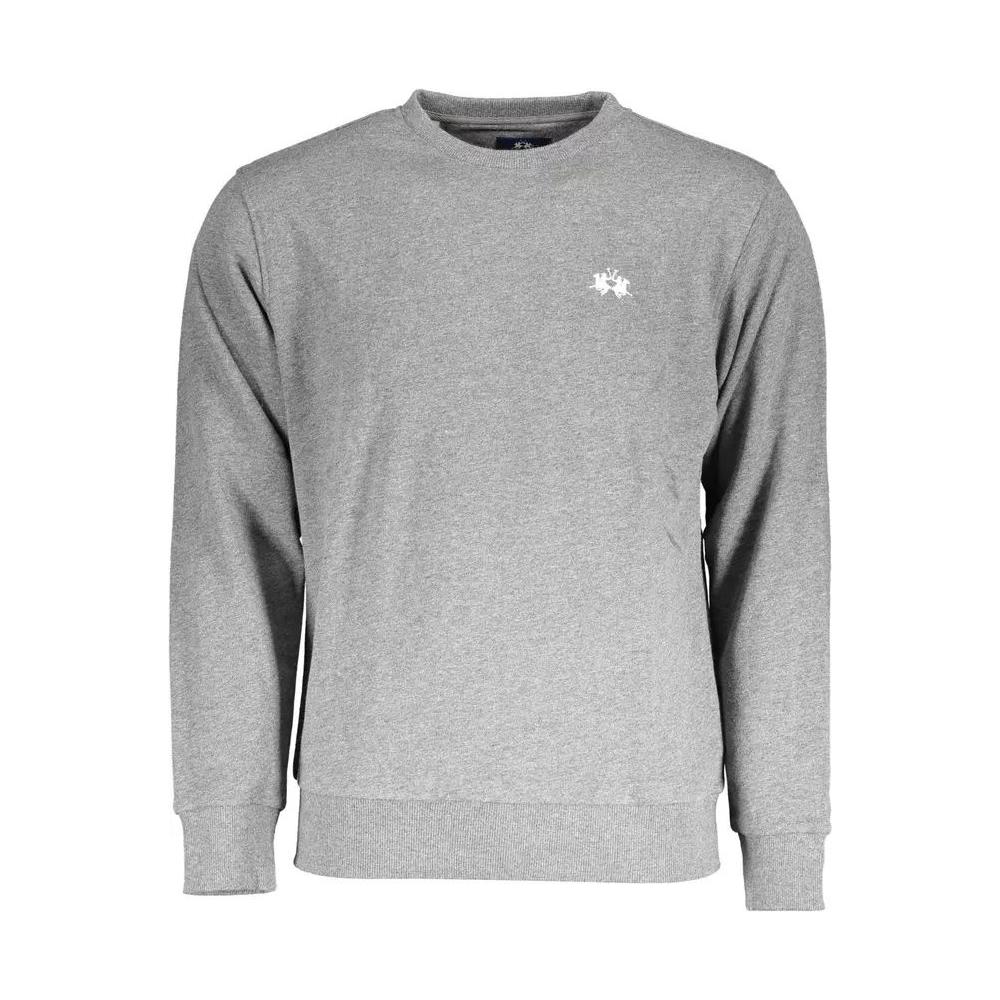 La Martina | Crew Neck Logo-Embroidered Sweatshirt| McRichard Designer Brands   