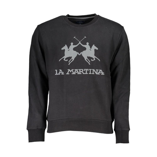 La Martina | Sophisticated Crew Neck Cotton Sweatshirt| McRichard Designer Brands   