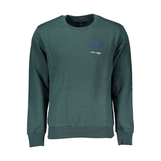 La Martina | Emerald Crew Neck Cotton Sweater - Regular Fit| McRichard Designer Brands   