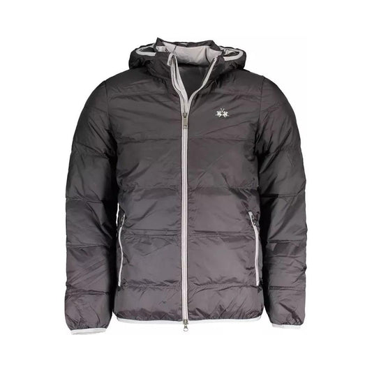 La Martina Sleek Polyamide Jacket with Detachable Hood sleek-polyamide-jacket-with-detachable-hood
