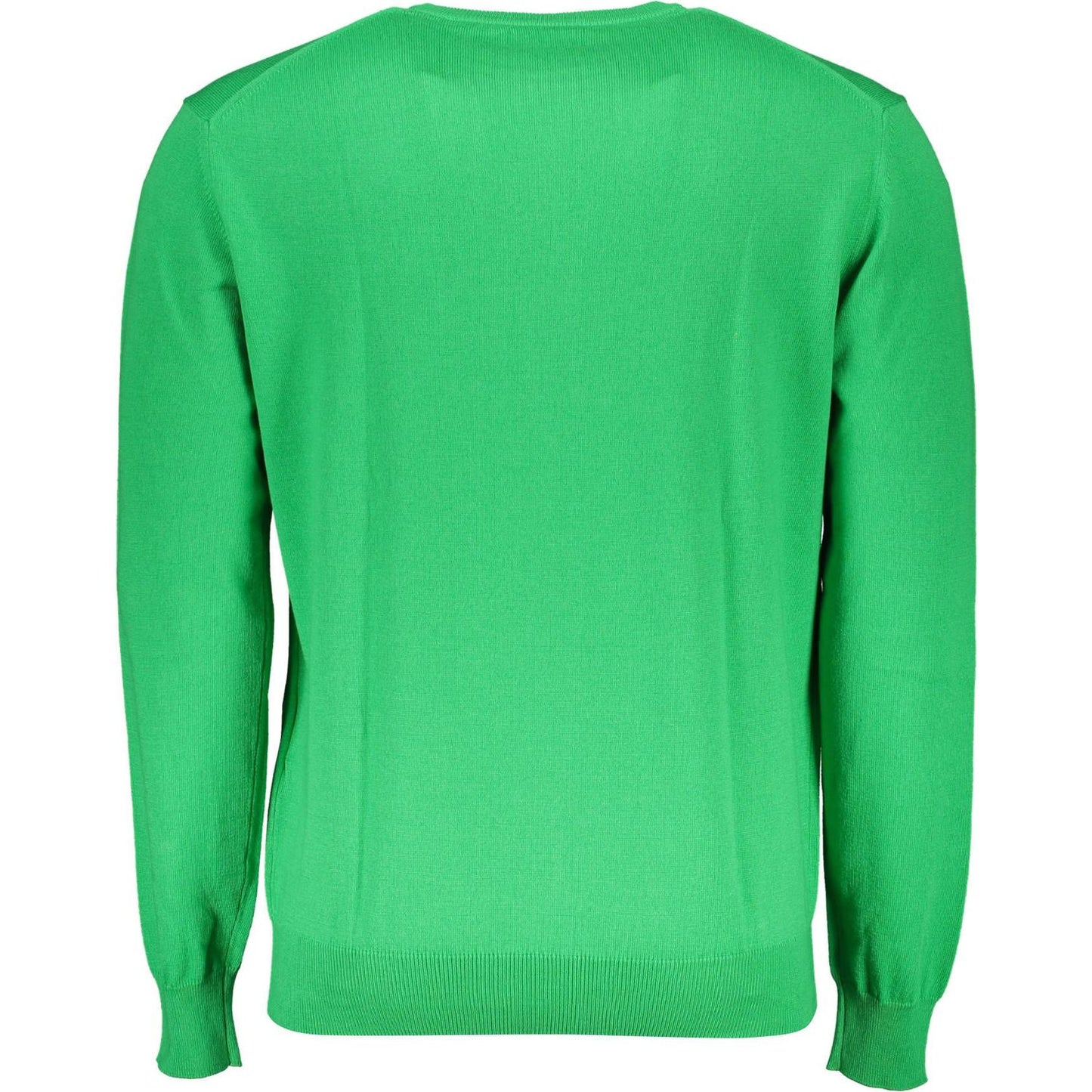 La Martina Chic Green Embroidered Logo Sweater chic-green-embroidered-logo-sweater