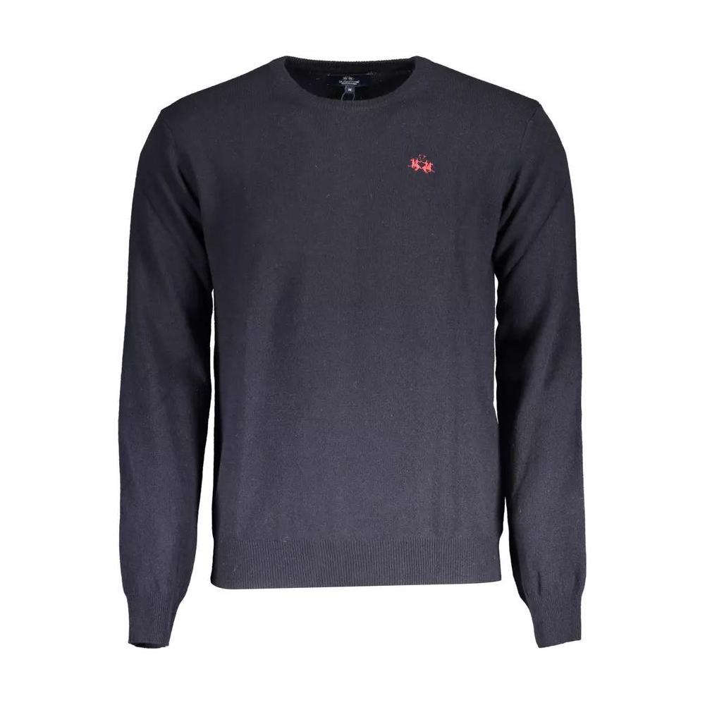 La MartinaElegant Blue Wool-Blend Sweater for MenMcRichard Designer Brands£129.00