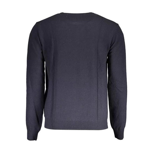 La Martina Elegant Blue Wool-Blend Sweater for Men elegant-blue-wool-blend-sweater-for-men