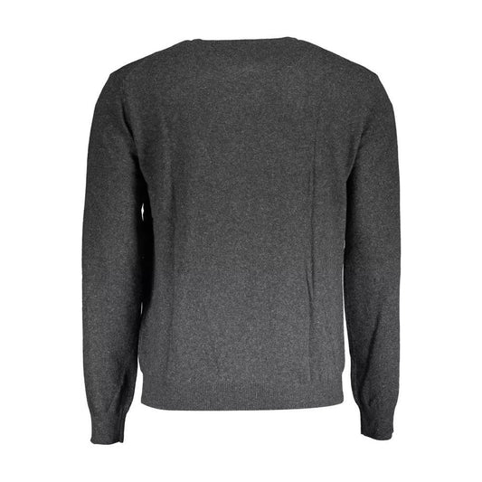 La Martina Elegant Gray Wool-Blend Sweater elegant-gray-wool-blend-sweater