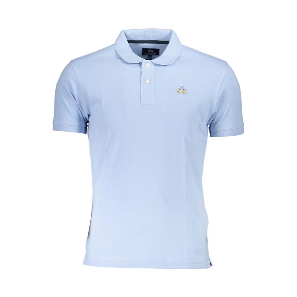 La Martina Light Blue Cotton Polo Shirt light-blue-cotton-polo-shirt-1