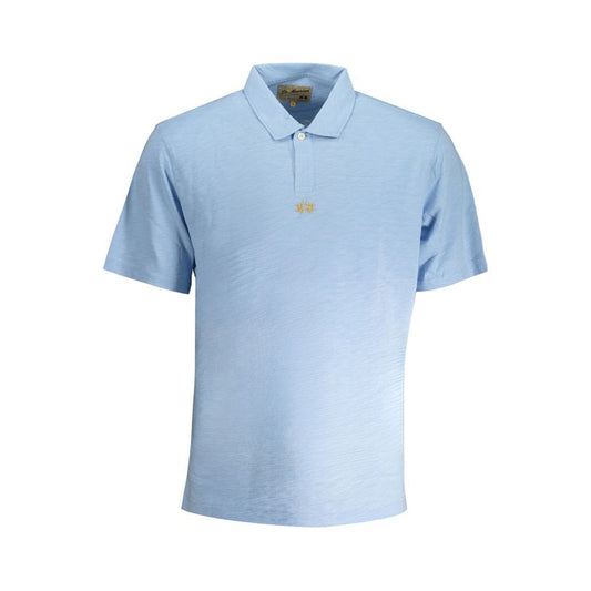 La Martina Light Blue Cotton Polo Shirt light-blue-cotton-polo-shirt-10