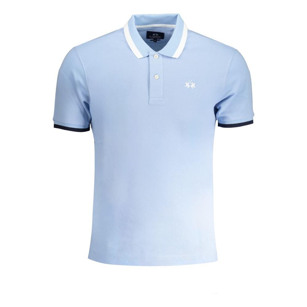 La Martina Light Blue Cotton Polo Shirt light-blue-cotton-polo-shirt-8