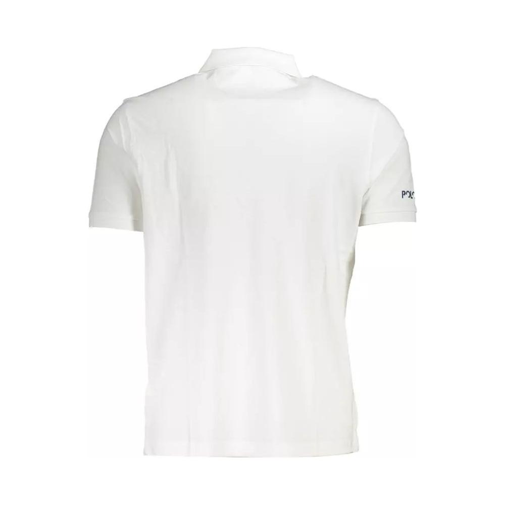La Martina Elegant White Cotton Polo Shirt elegant-white-cotton-polo-shirt
