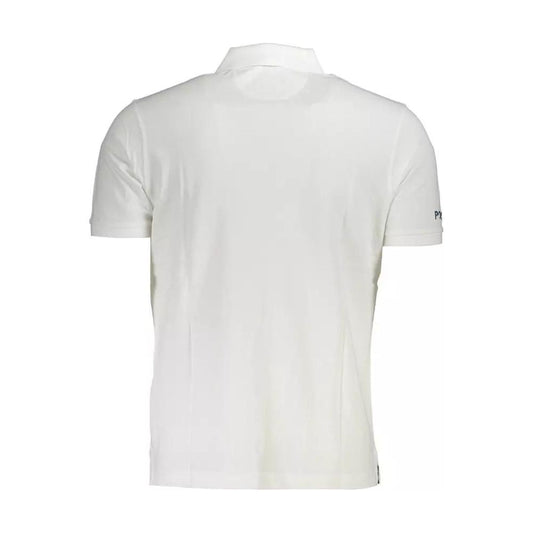 La Martina Elegant White Cotton Polo Shirt elegant-white-cotton-polo-shirt-1