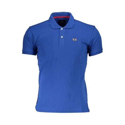 Slim Fit Embroidered Polo with Contrast Details