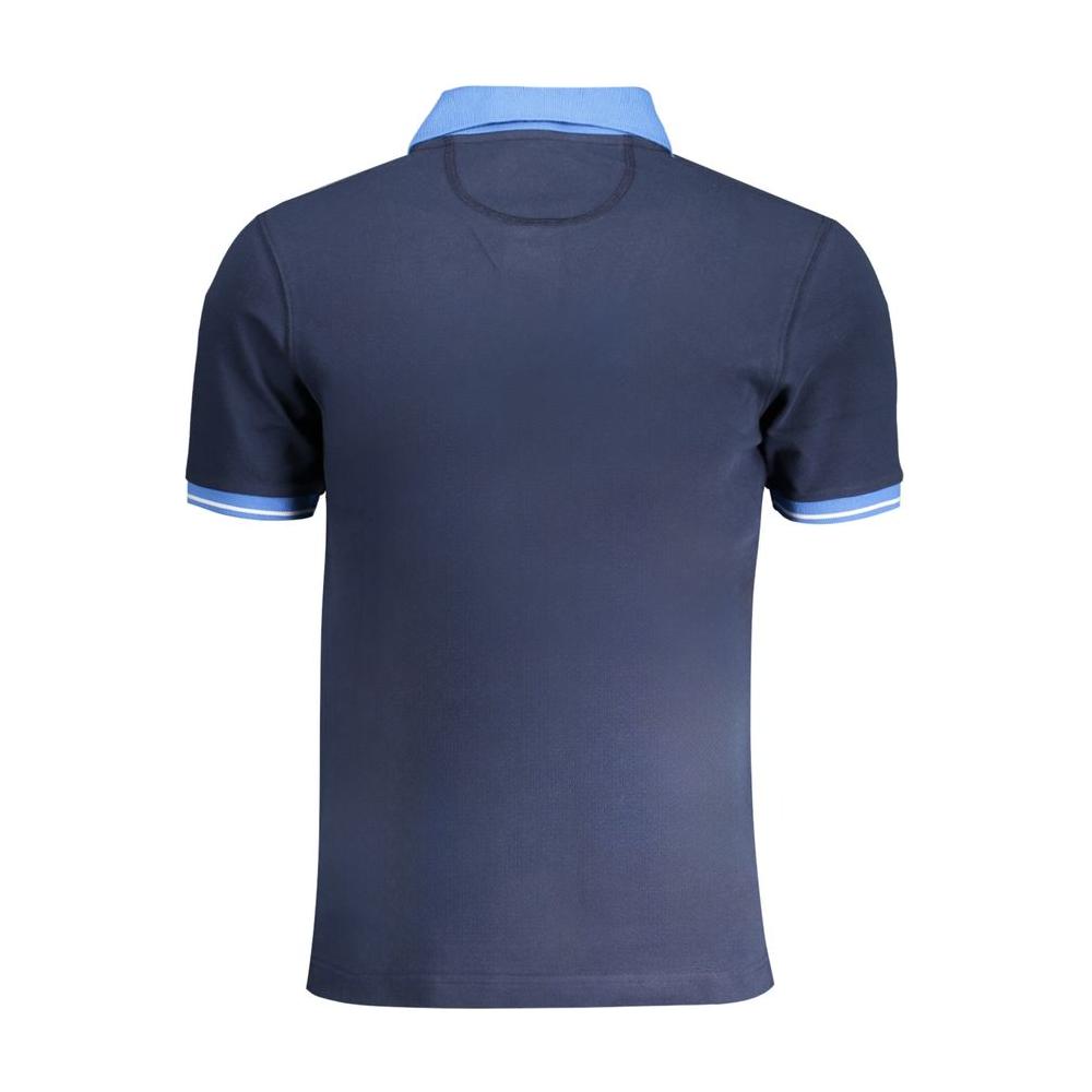 La Martina Blue Cotton Polo Shirt blue-cotton-polo-shirt-23