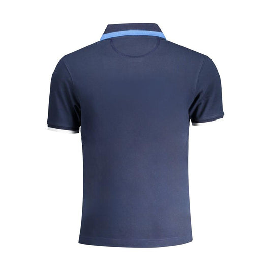 La Martina Blue Cotton Polo Shirt blue-cotton-polo-shirt-24