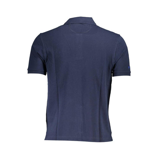 Elegant Blue Cotton Polo Shirt