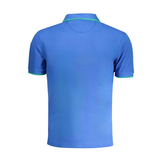 Blue Cotton Polo Shirt