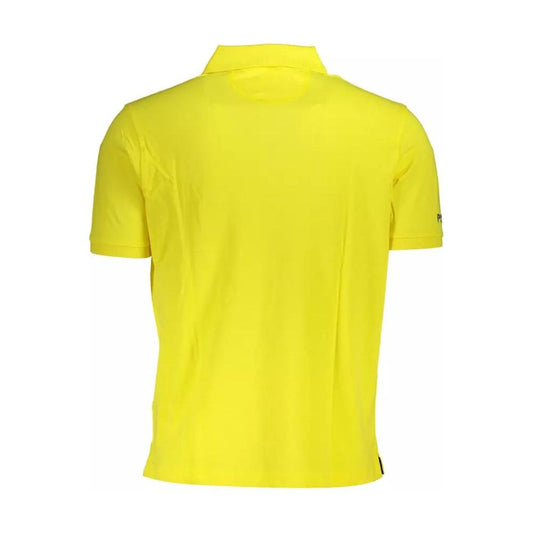 La Martina | Elegant Yellow Cotton Polo Shirt| McRichard Designer Brands   