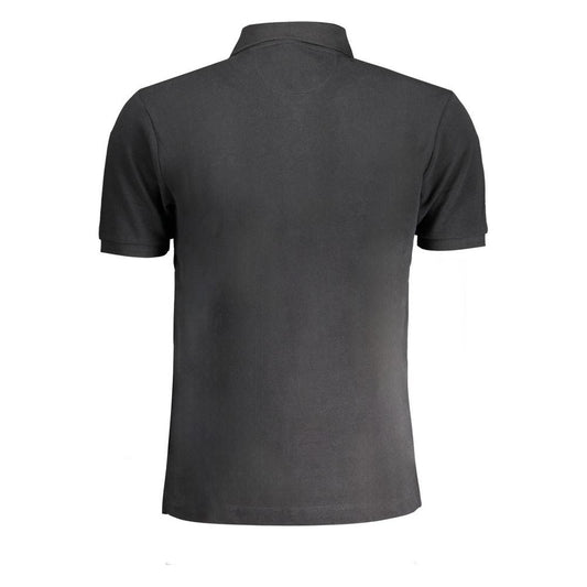 La Martina Black Cotton Polo Shirt black-cotton-polo-shirt-8