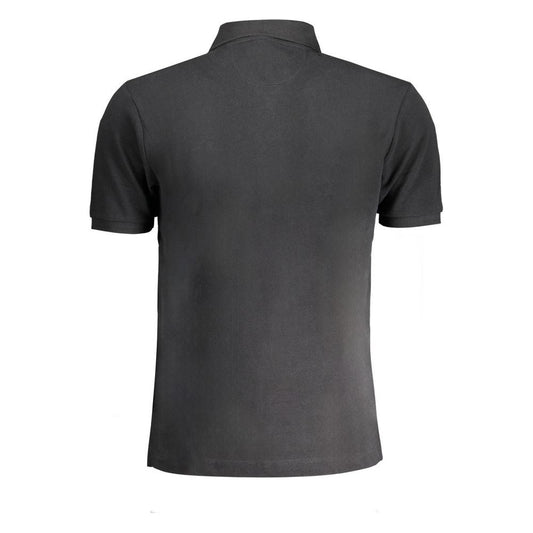 Black Cotton Polo Shirt