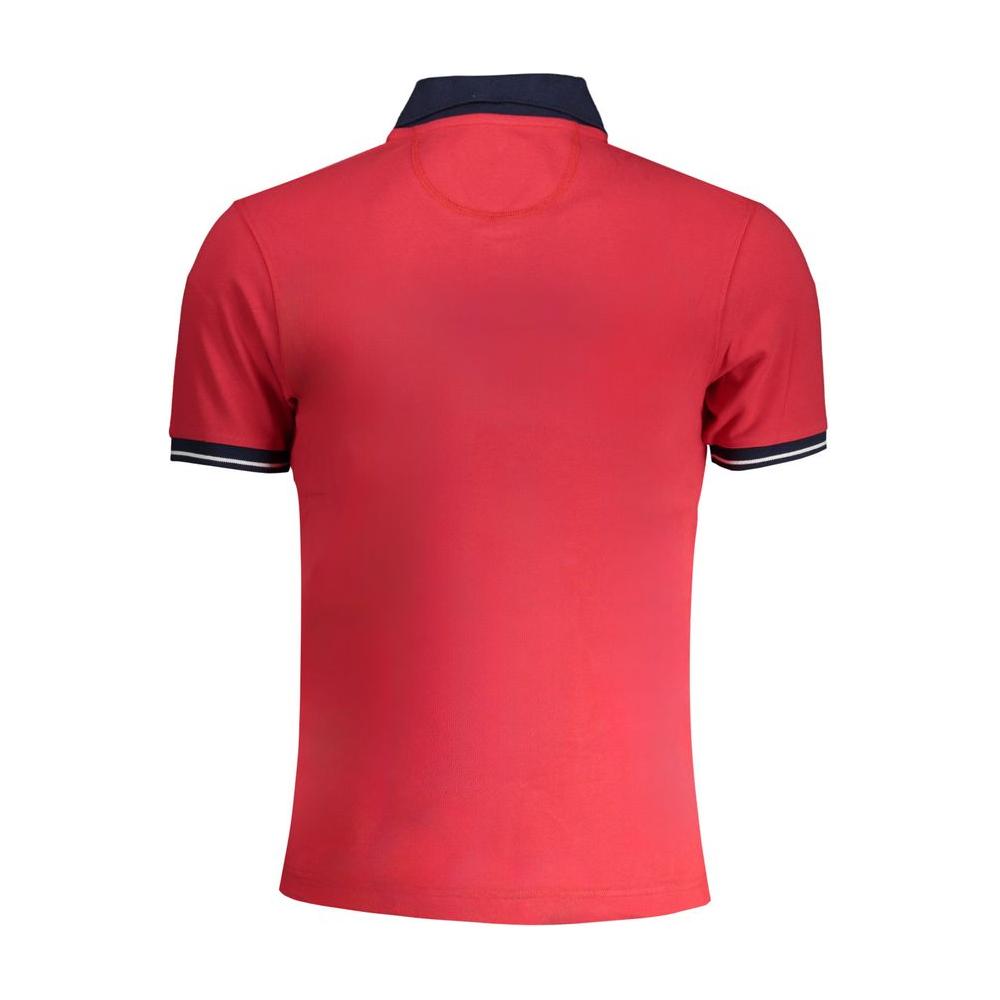 La Martina Red Cotton Polo Shirt red-cotton-polo-shirt-8
