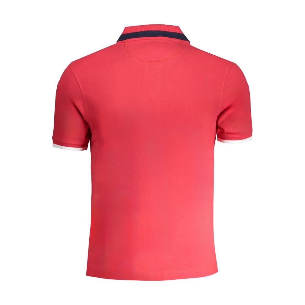 La Martina Red Cotton Polo Shirt red-cotton-polo-shirt-9