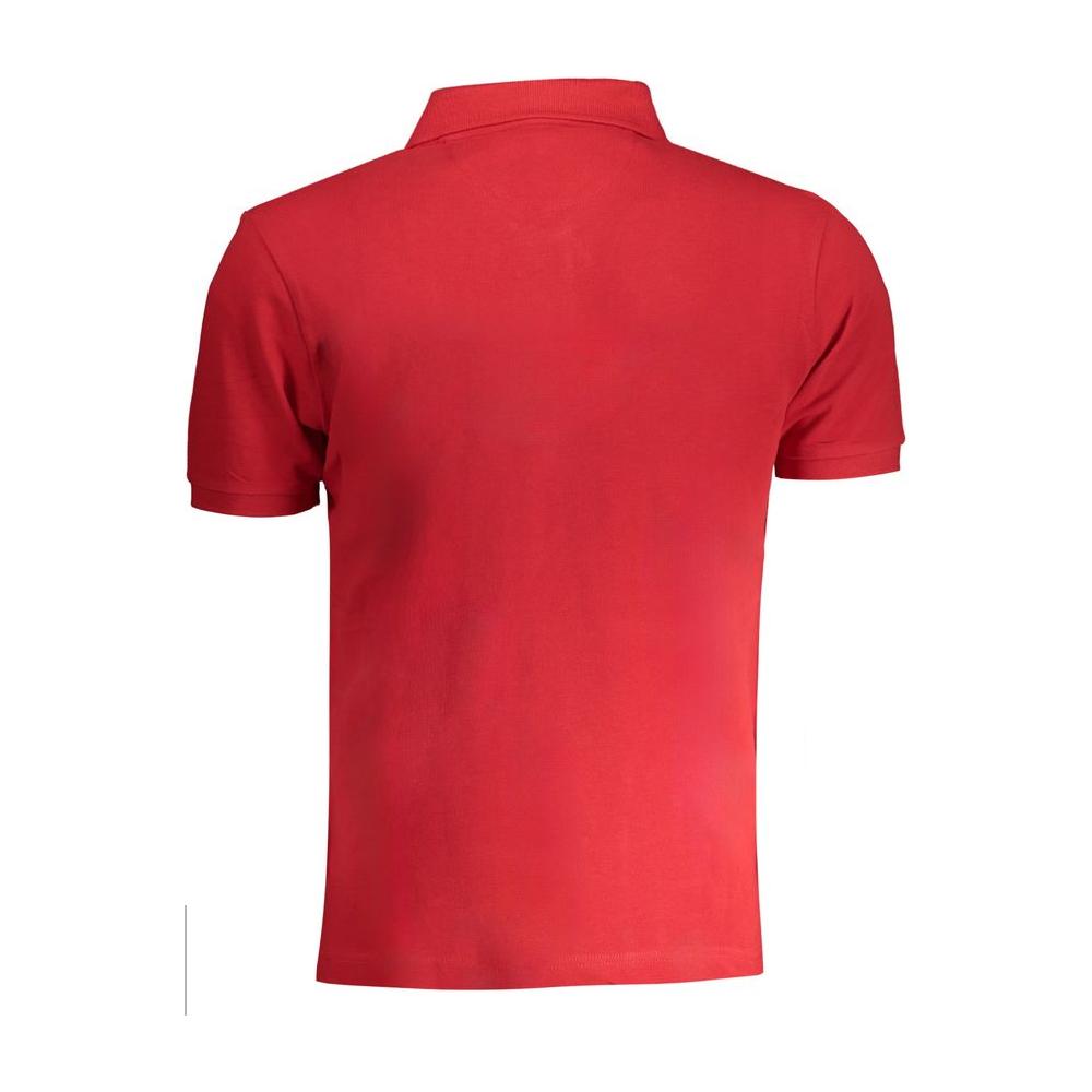 La Martina Red Cotton Polo Shirt red-cotton-polo-shirt-7