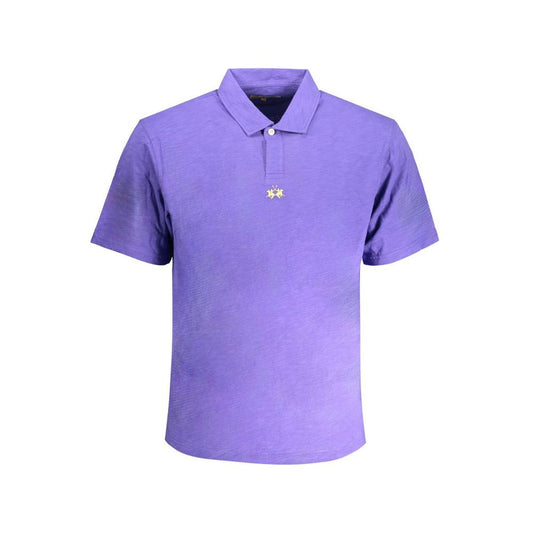 La Martina Purple Cotton Polo Shirt purple-cotton-polo-shirt-2