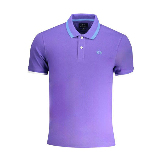 Purple Cotton Polo Shirt