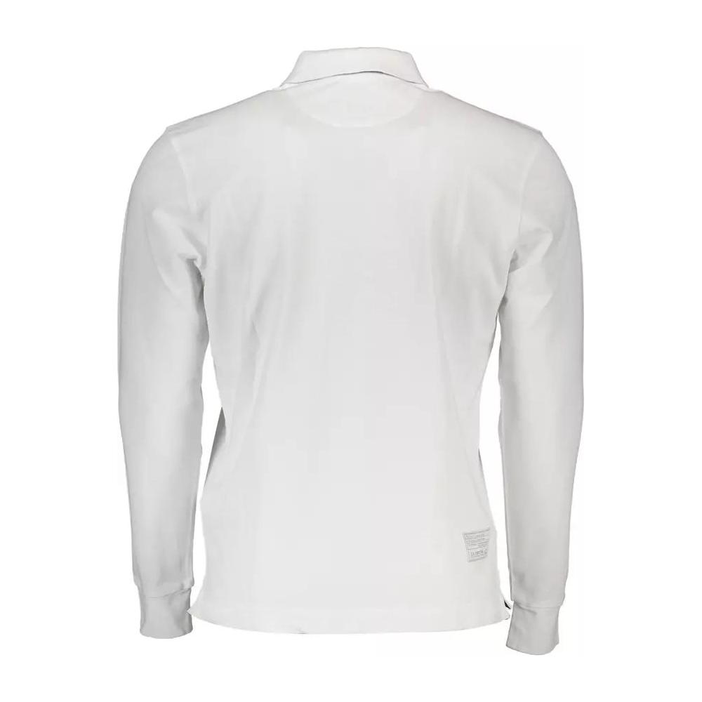 La Martina Elegant White Long-Sleeved Polo Shirt elegant-white-long-sleeved-polo-shirt