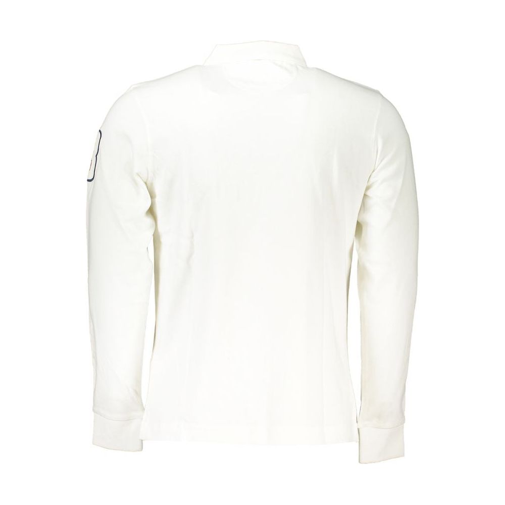 La Martina Elegant Long Sleeved White Polo elegant-long-sleeved-white-polo
