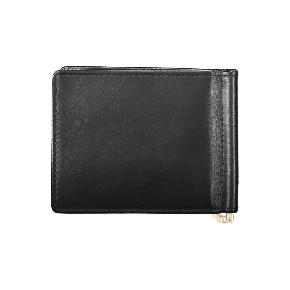La Martina Sleek Black Leather Money Clip Wallet sleek-black-leather-money-clip-wallet-1