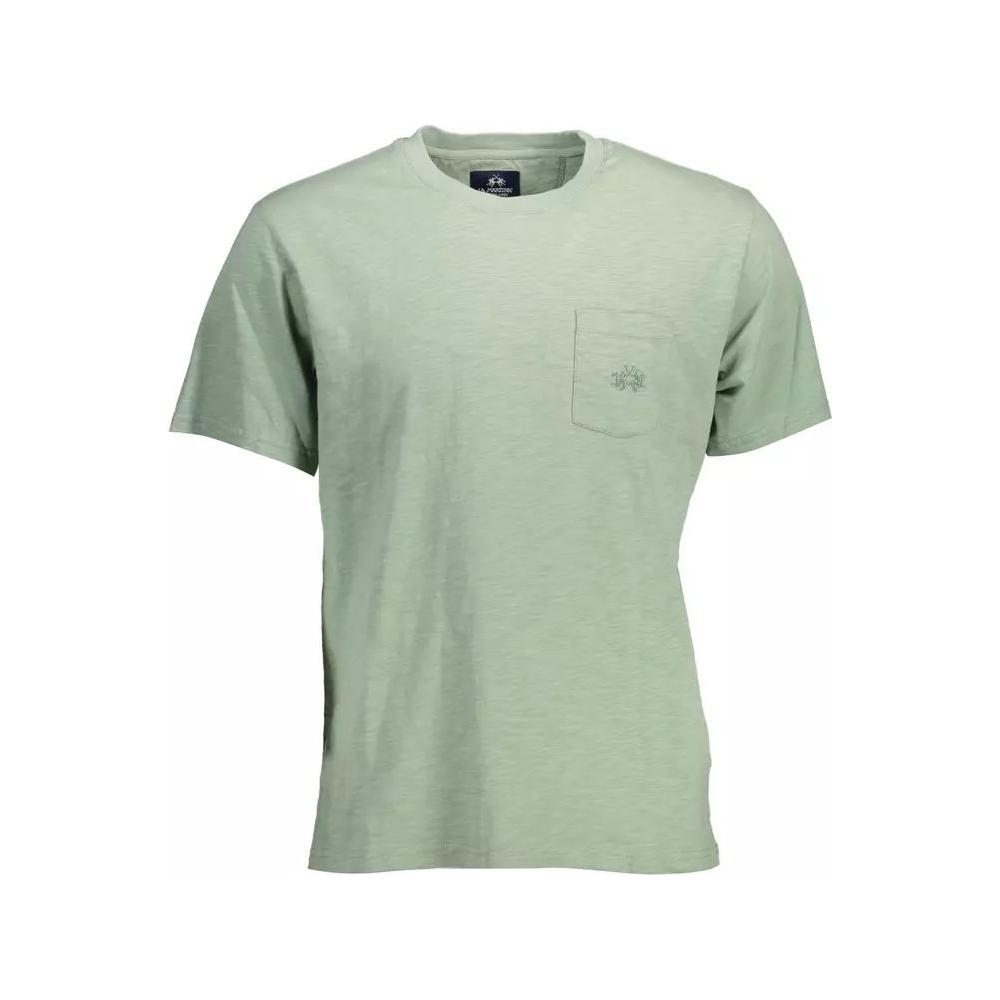 La Martina Chic Embroidered Green Tee with Pocket chic-embroidered-green-tee-with-pocket