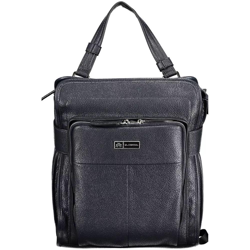 La Martina Chic Blue Urban Backpack with Laptop Sleeve chic-blue-urban-backpack-with-laptop-sleeve