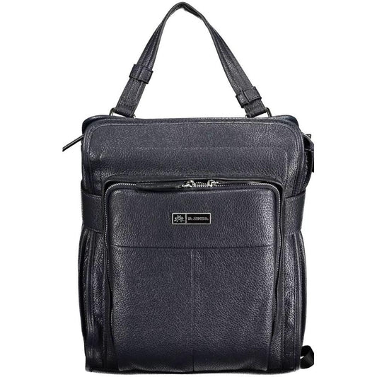 La Martina | Chic Blue Urban Backpack with Laptop Sleeve| McRichard Designer Brands   